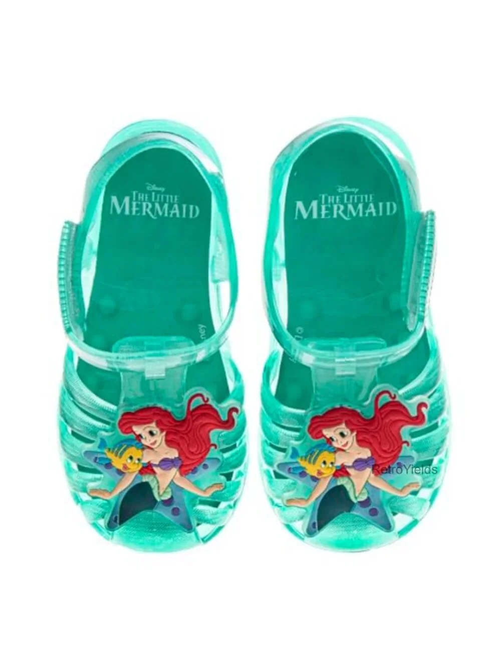 Disney Girls Jelly Sandals Little Mermaid Ariel Toddler Little Kid Slip On PVC